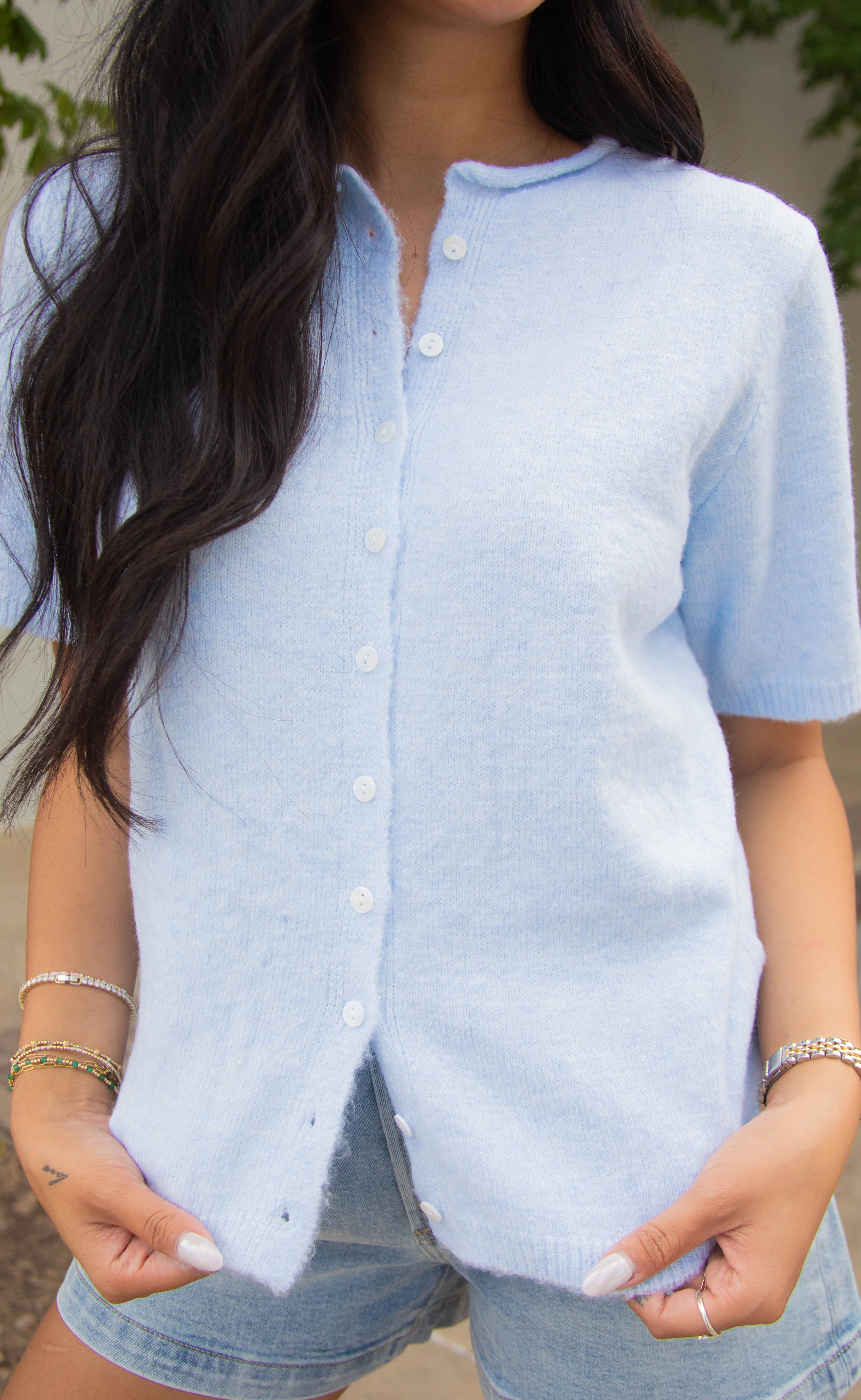 all my love cardigan - baby blue - Image 2