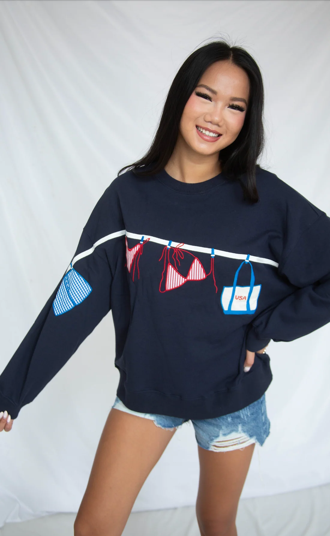americana line sweatshirt - Image 2