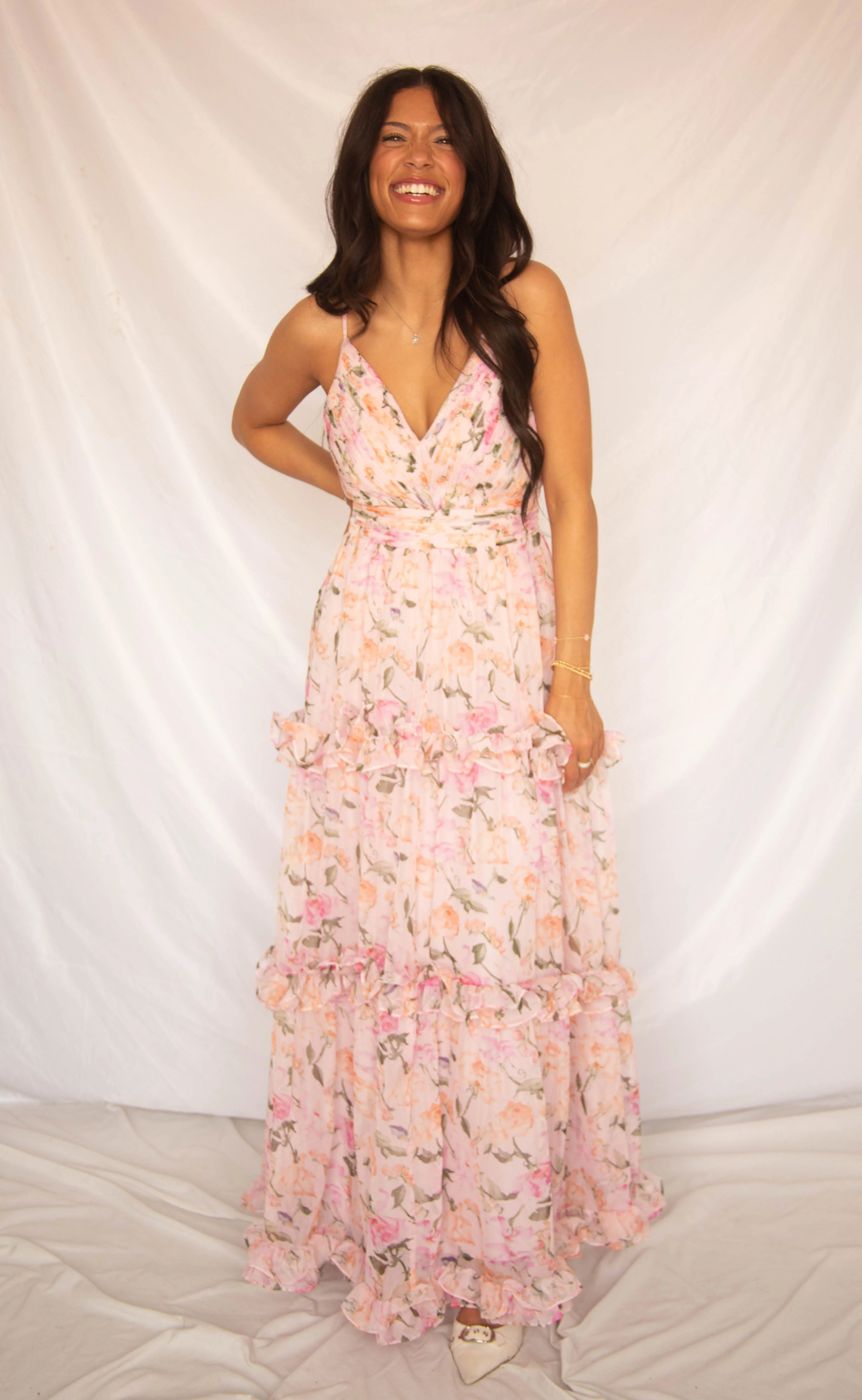 astr: ayanna dress - pink floral - Image 2