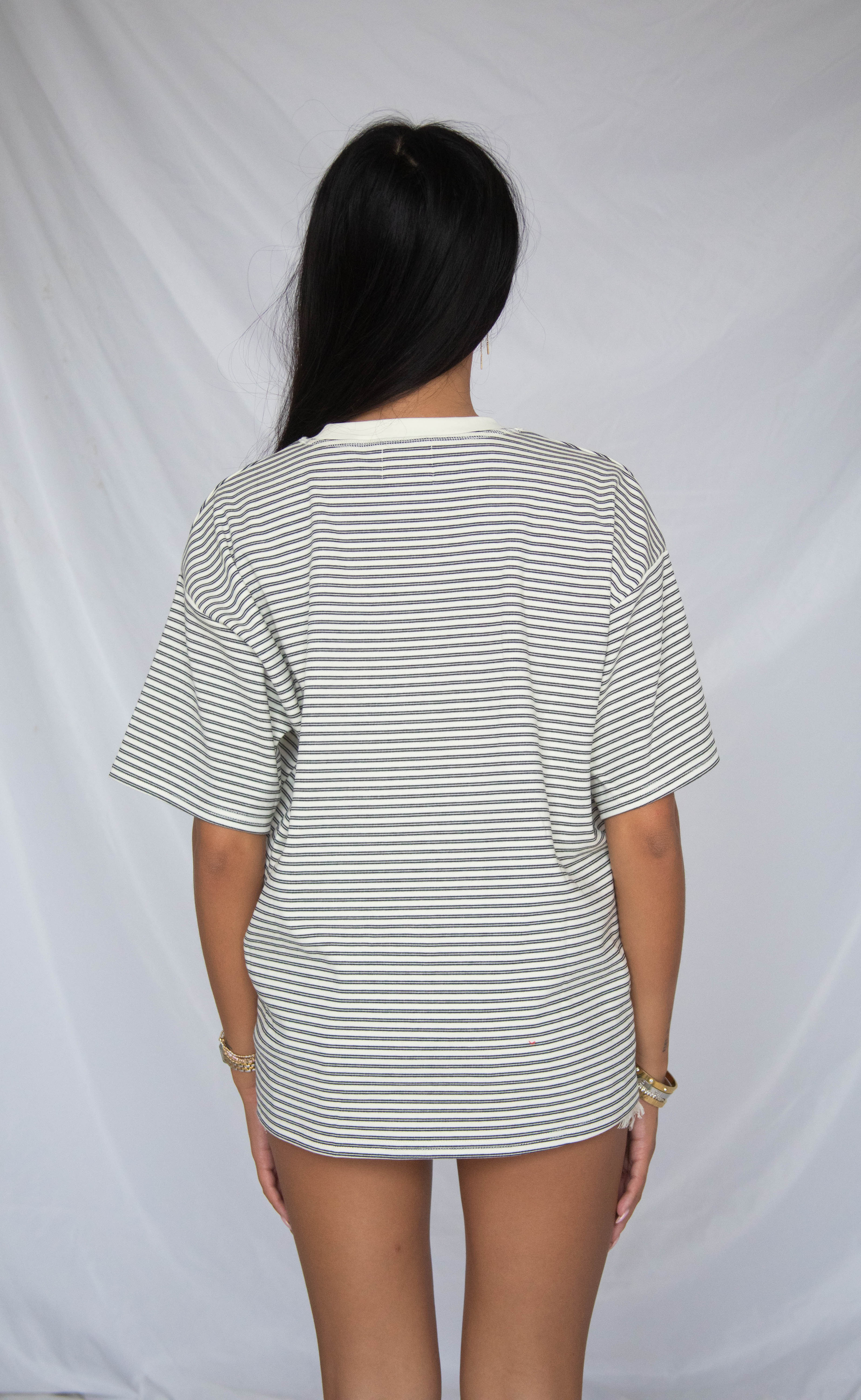 back to the basics striped oversize t-shirt - Image 3