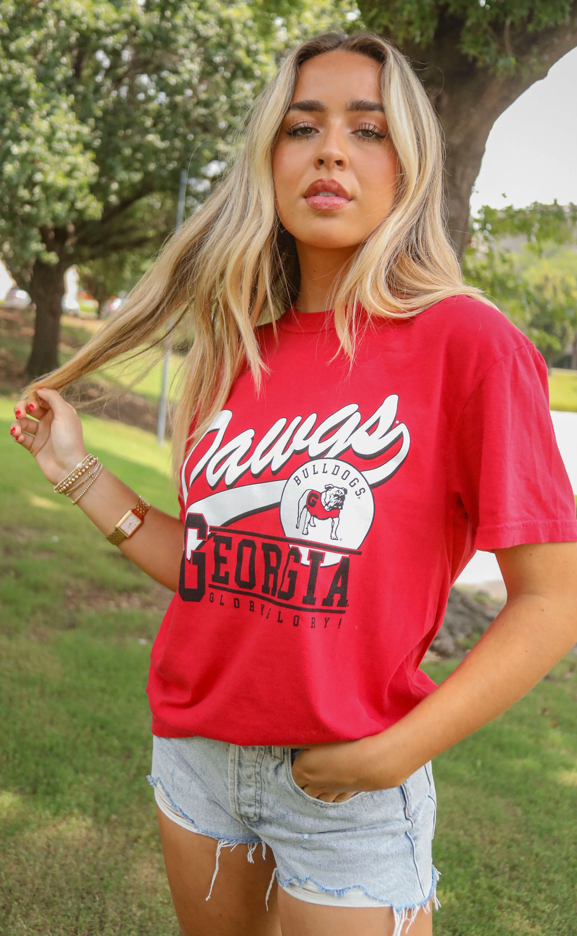 charlie southern: dawgs script t shirt - Image 2