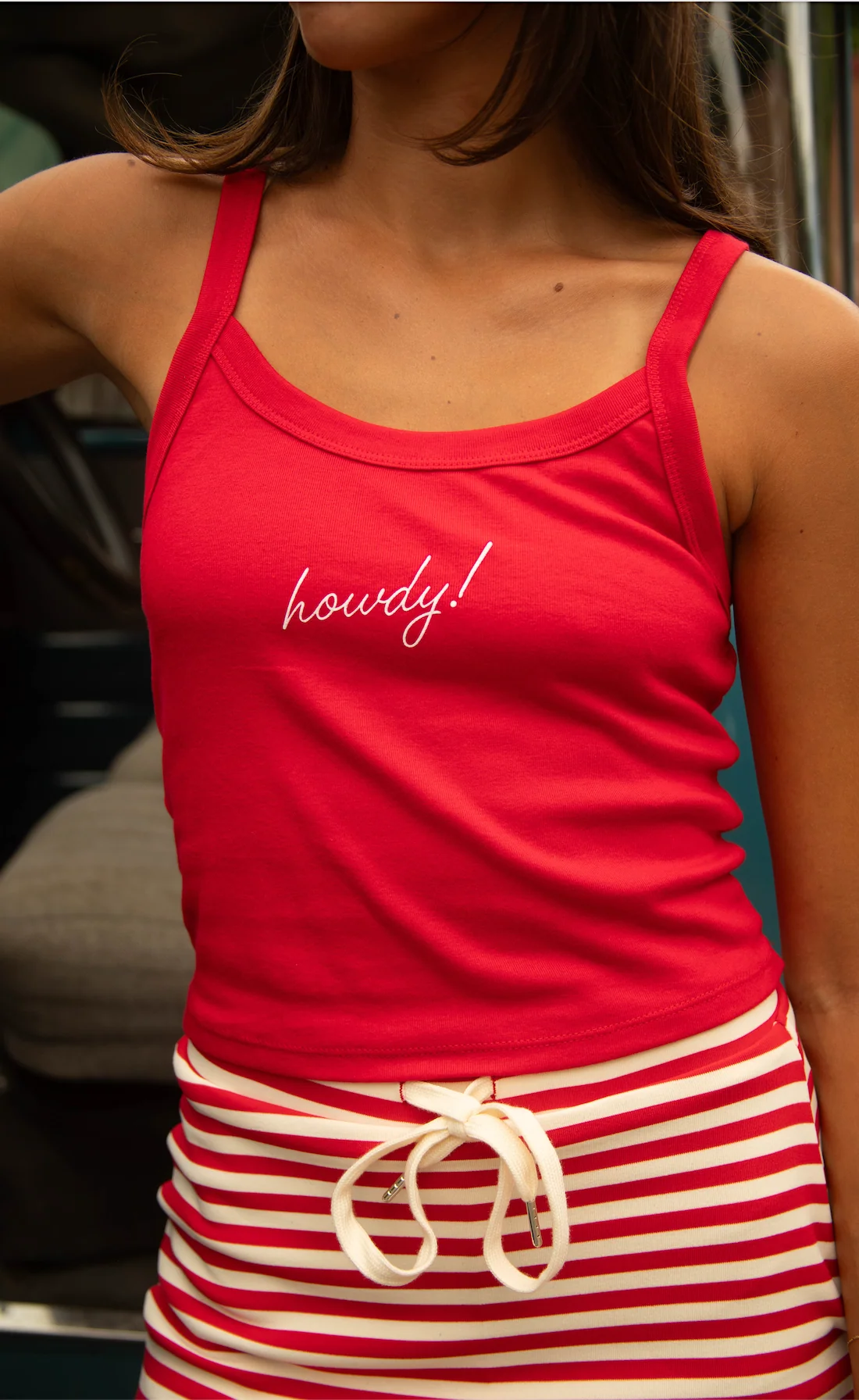 charlie southern: howdy tank - red - Image 2