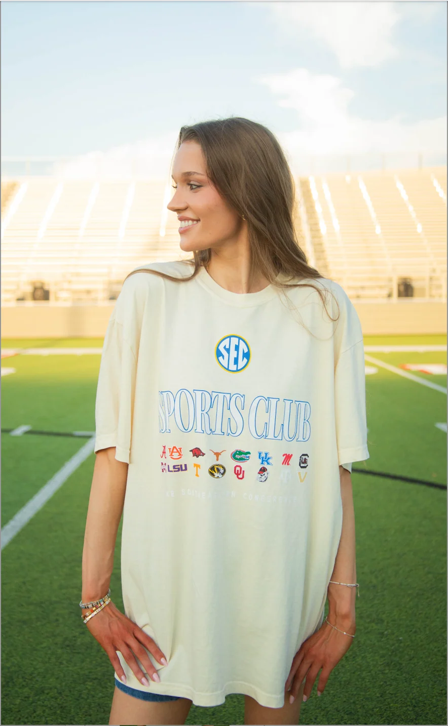 charlie southern: sec sports club tee - cream - Image 2