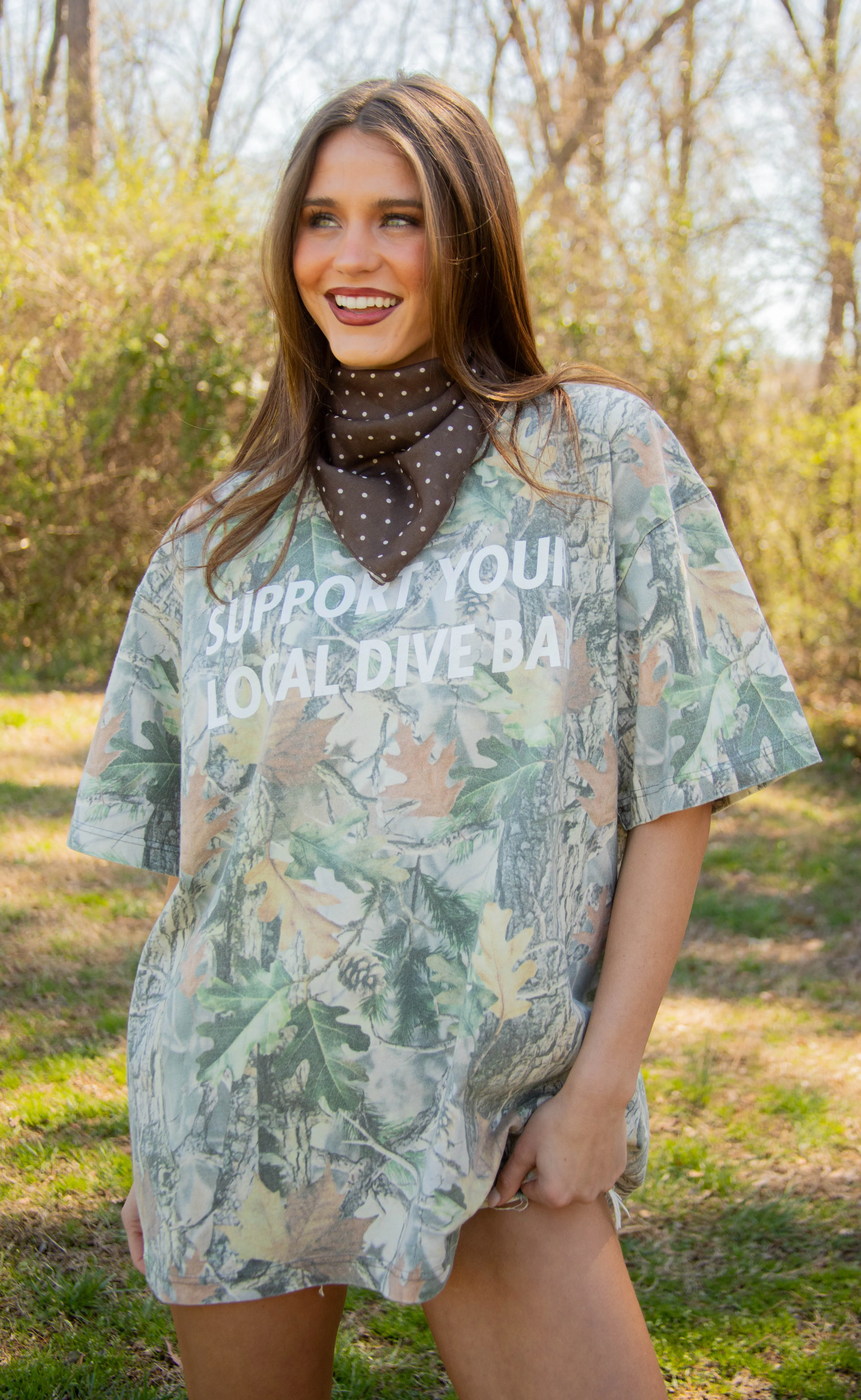 charlie southern: support your local dive bar camo tee - Image 2