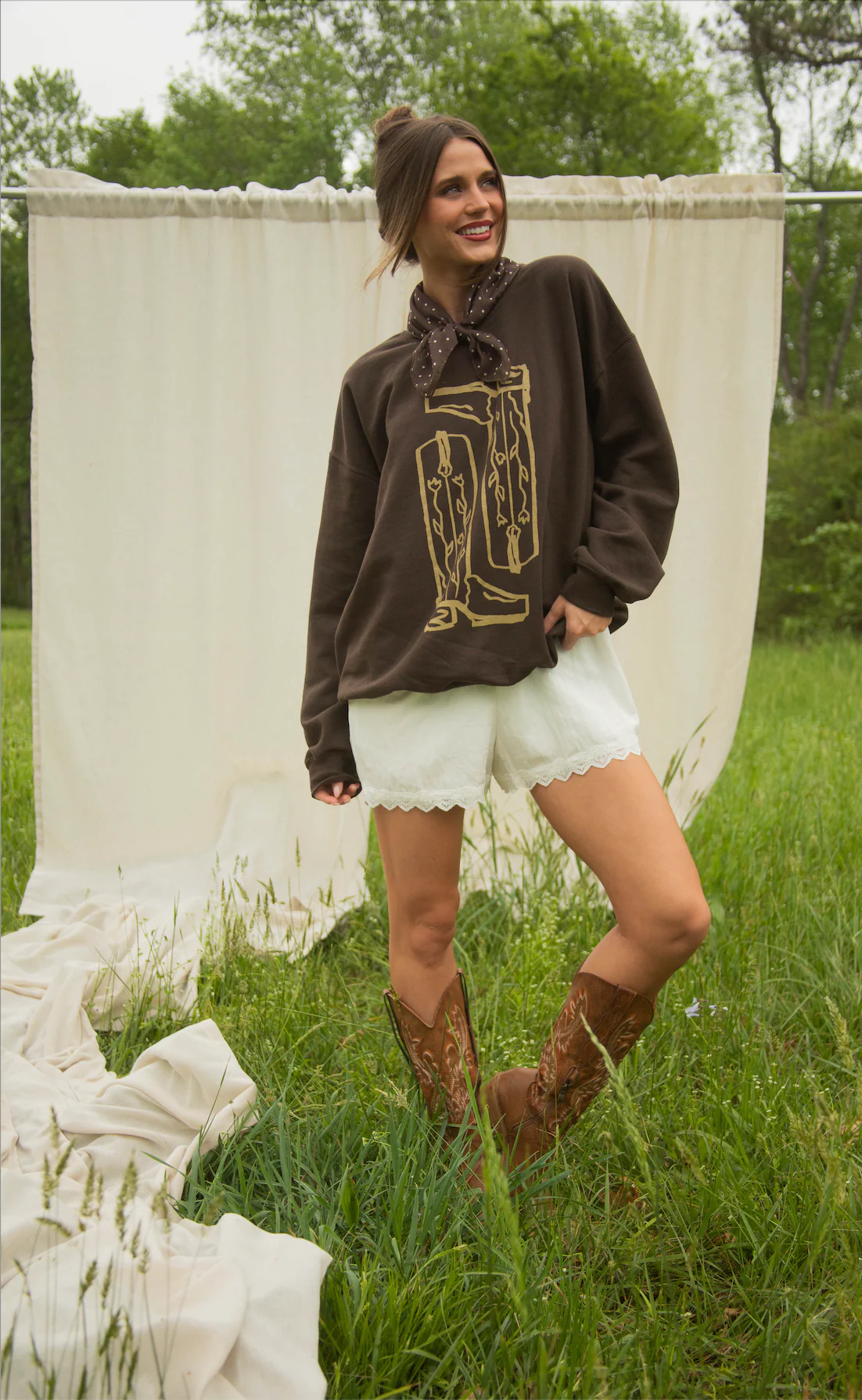 charlie southern x emma katherine art: texas two step sweatshirt - Image 2
