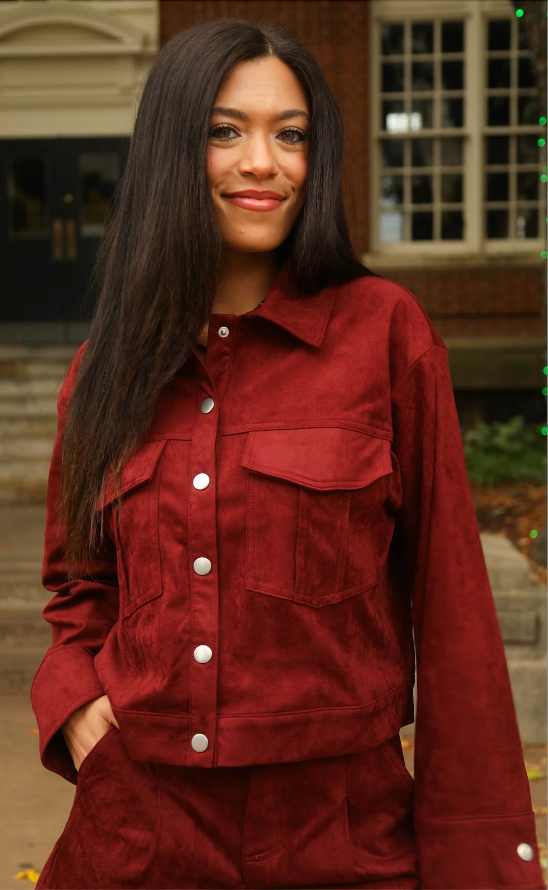 counting the days suede jacket - Image 2