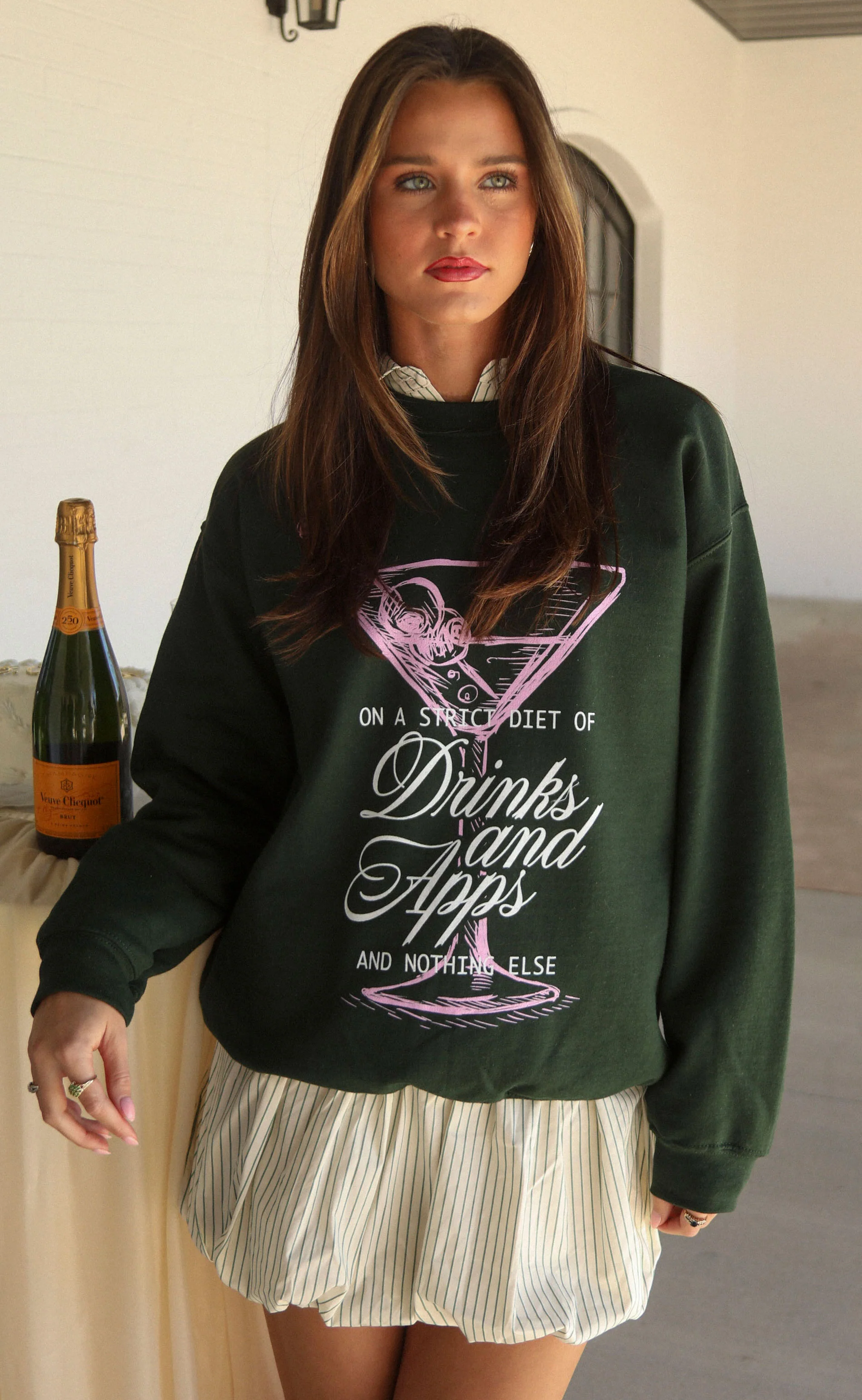 friday + saturday: drinks and apps sweatshirt - Image 2