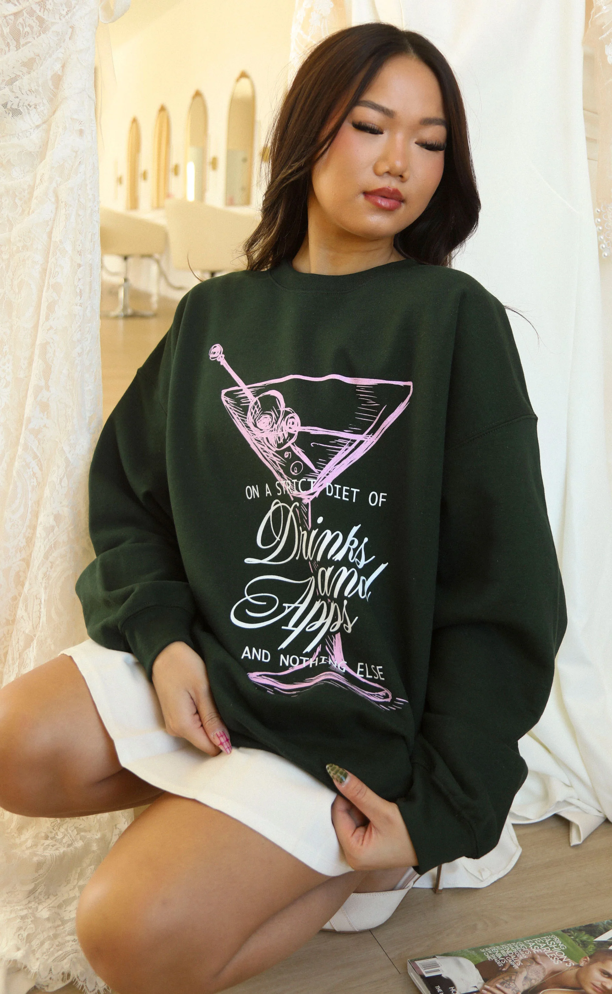 friday + saturday: drinks and apps sweatshirt - Image 3