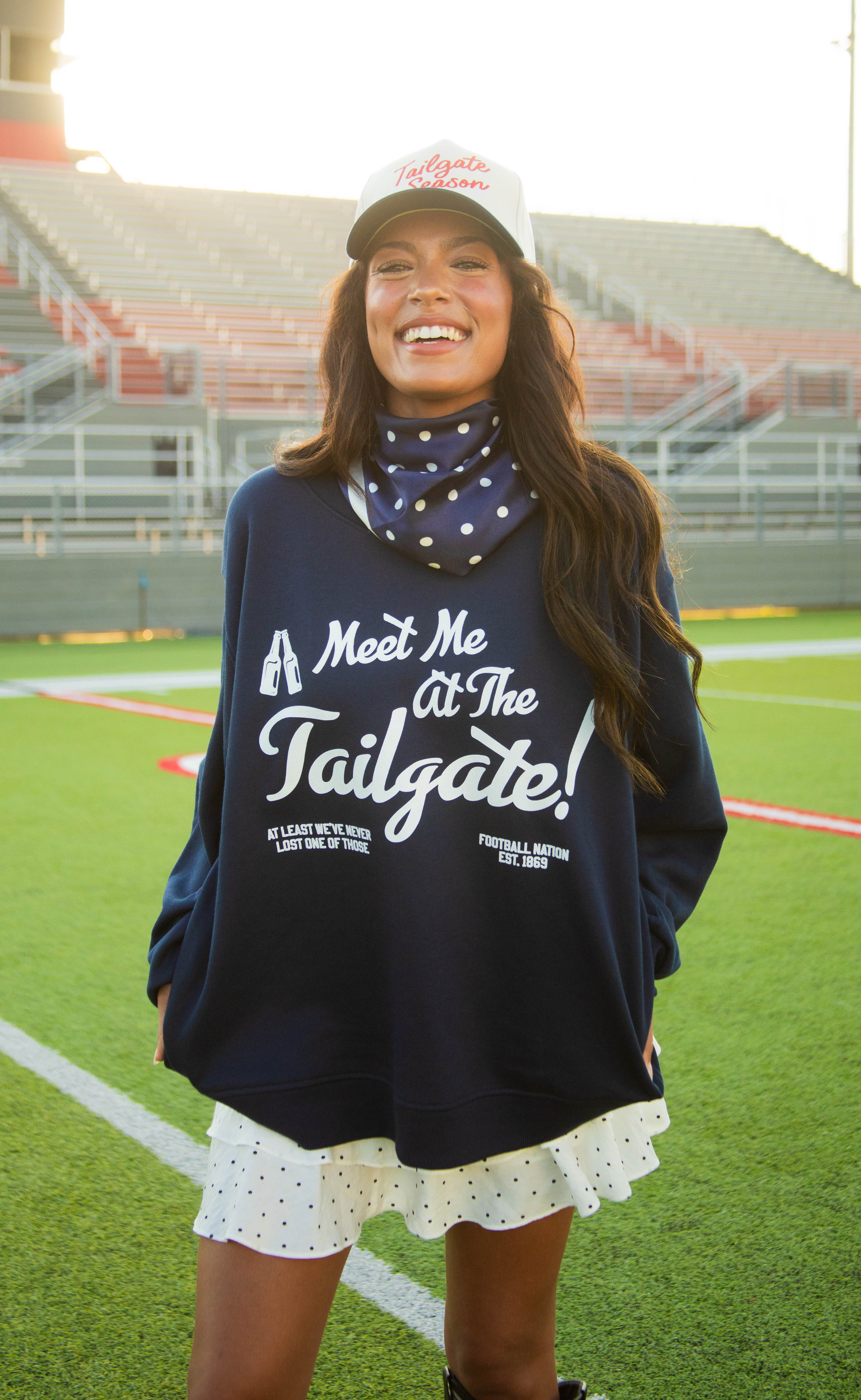 friday + saturday: meet me at the tailgate mock neck - Image 2