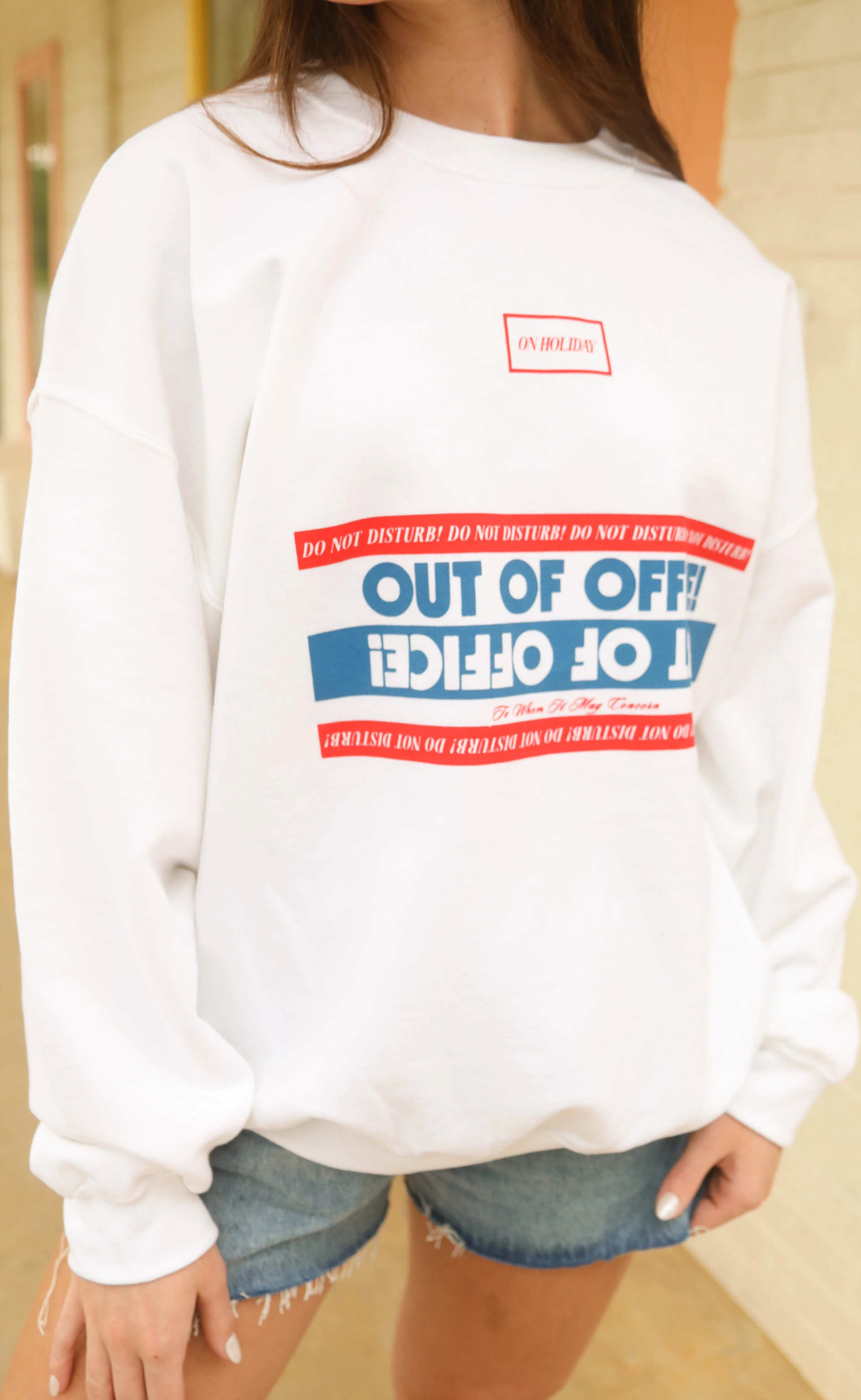 friday + saturday: out of office sweatshirt - Image 2
