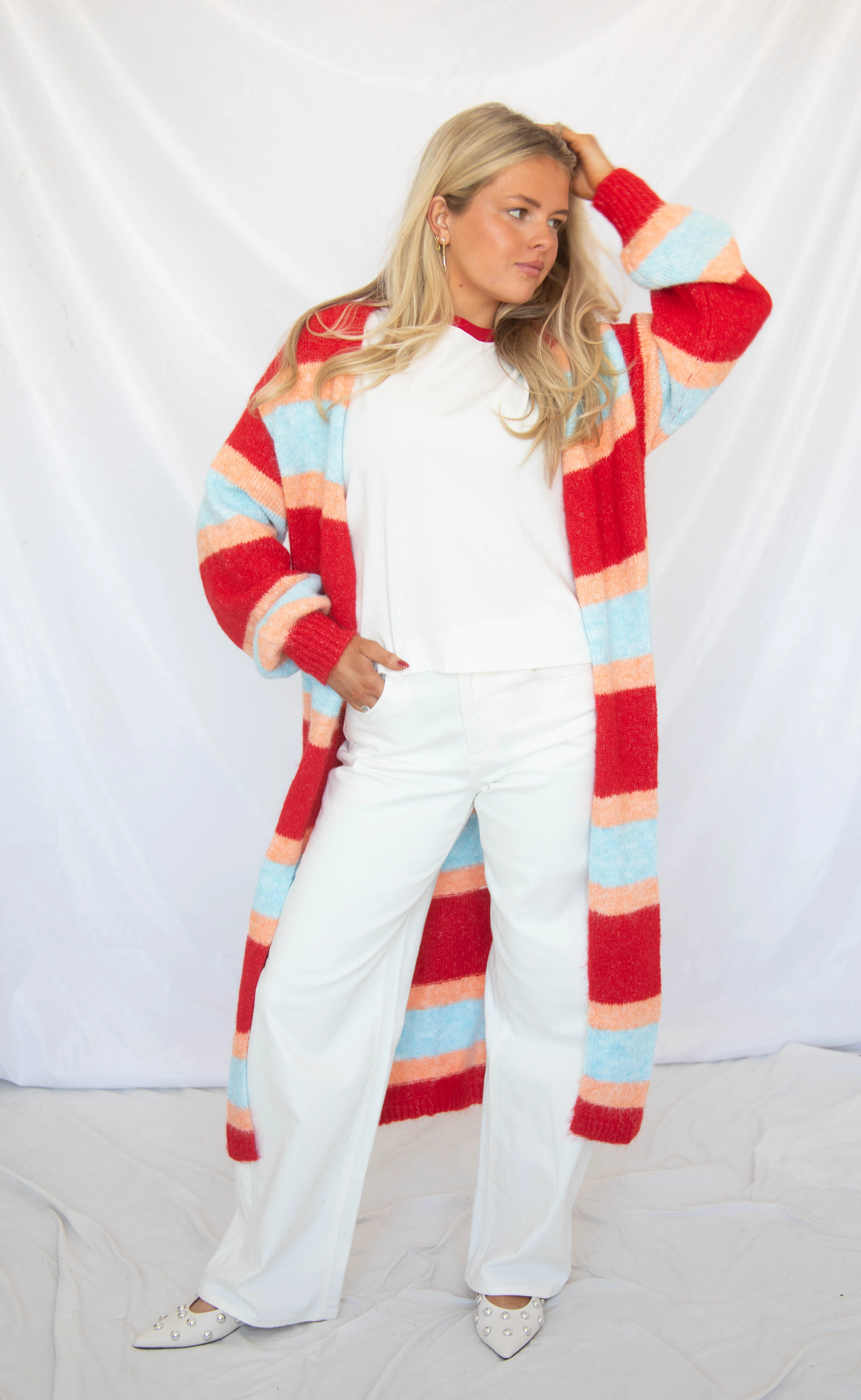 never let you go striped cardigan - Image 2