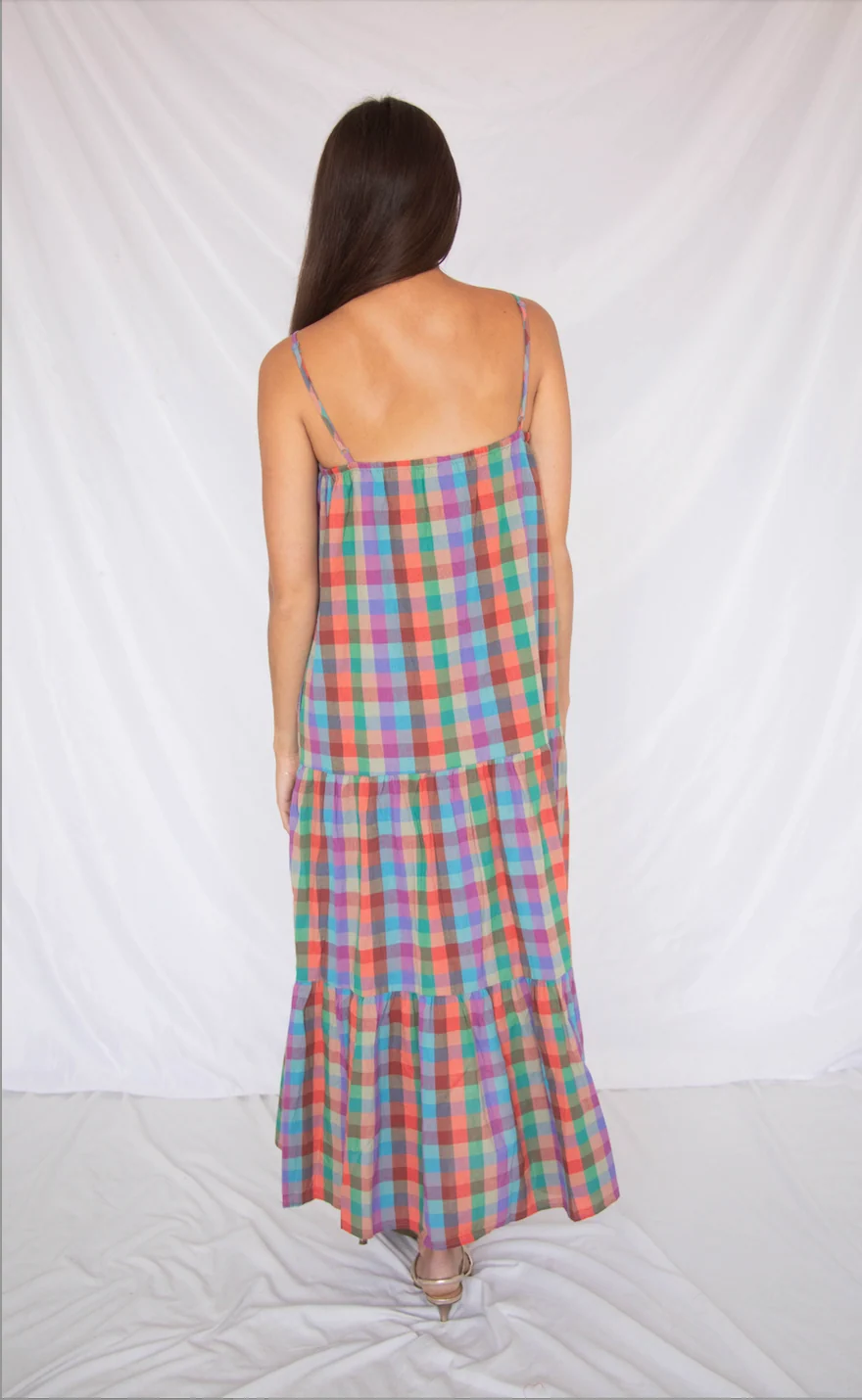dancing around plaid maxi dress - Image 3