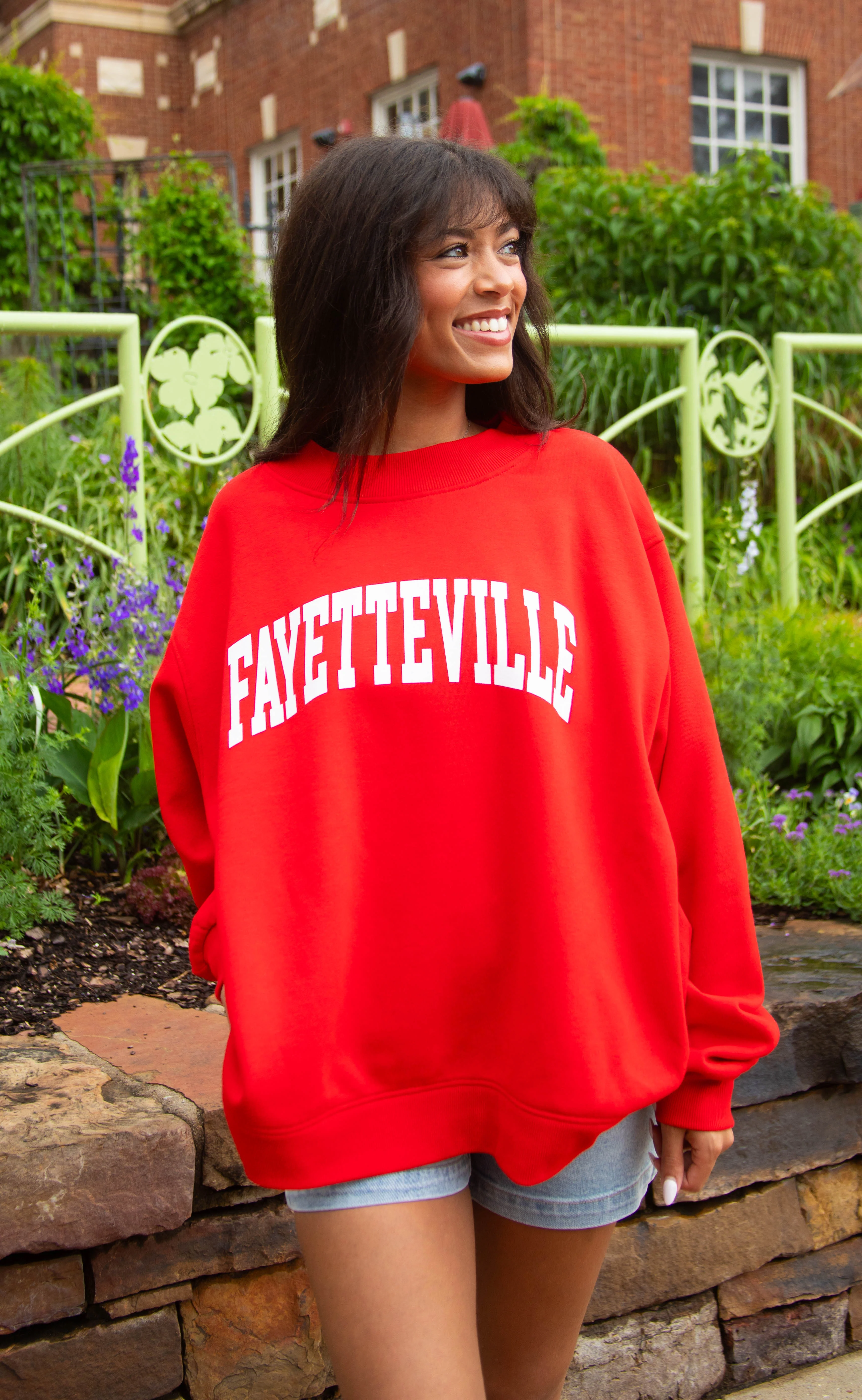 charlie southern: red fayetteville mock neck - Image 2