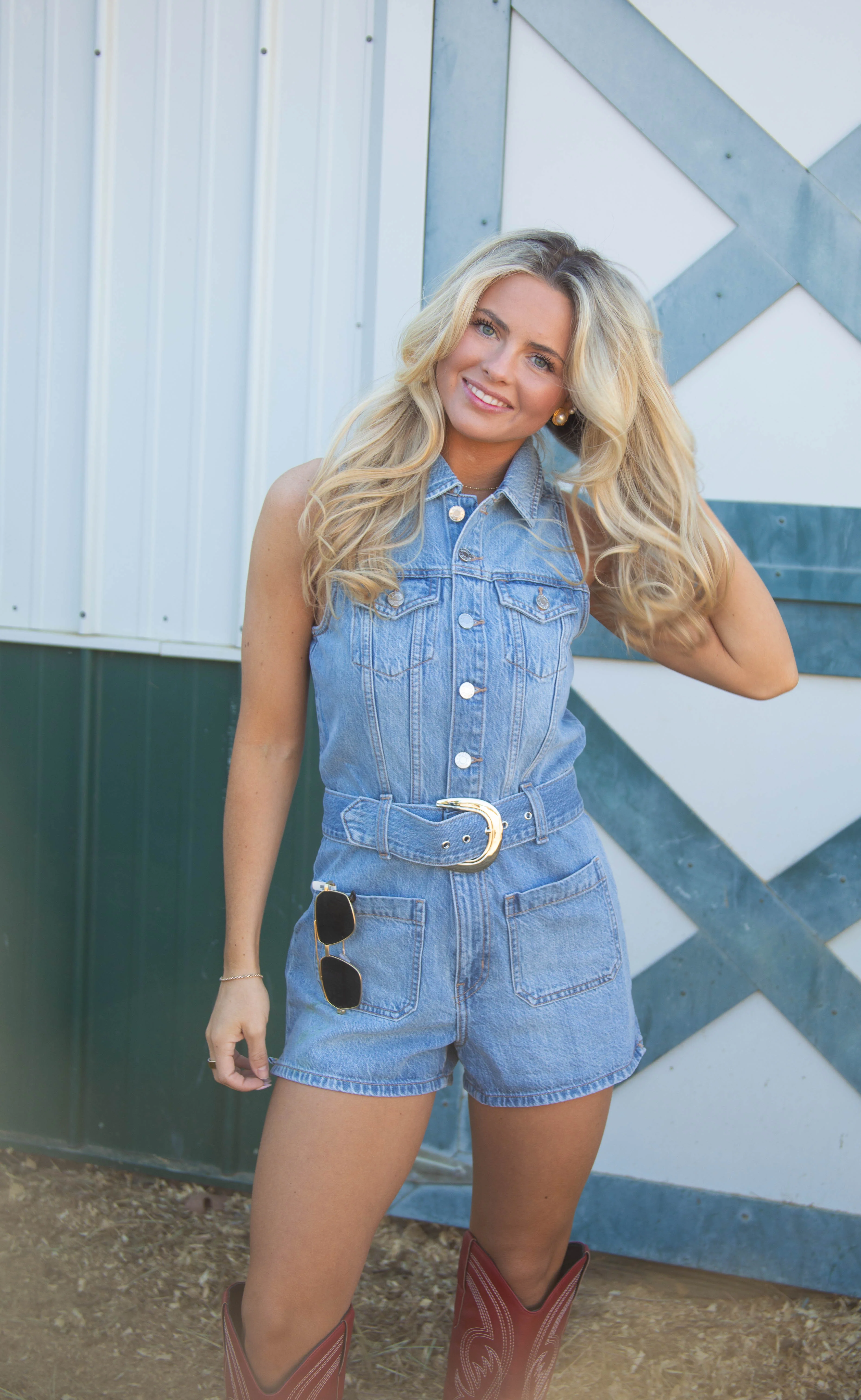 show me your mumu: rancho mirage romper - hailstorm - Image 2