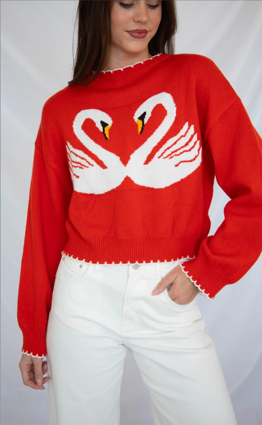 swan heart sweater - Image 2